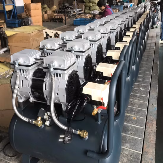 Scroll Air Compressor Low Noise Air Cooling Belt Driven High Performance Oil Free