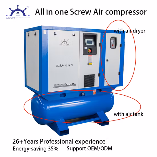 2023 Hot Ofac 22kw 30HP 8bar IP55 Direct Drive Oil-Free Screw Air Compressor for Industrial