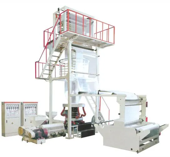 Ab 2 Layers Co-Extrusion Film Blowing Machine HDPE/LDPE/PE Blown Film Machinery