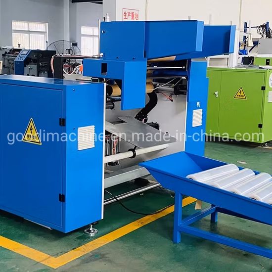 Industrial Stretch Film Rewinding Machine Full Automatic Food Grade Cling Film Rewinder