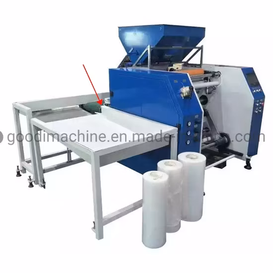 Automatic Plastic Stretch Film Roll Rewinder Clim Film Rewinding Machine